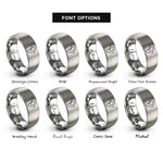 font options for inside engraving on gray africa rings