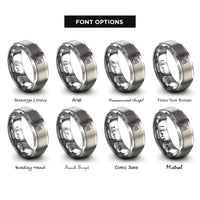 font options for inside engraving on gray alhambra rings
