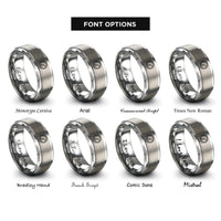 font options for inside engraving on gray altimeter dial rings