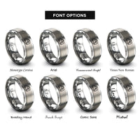 font options for inside engraving on silver ambulance rings