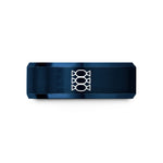 tungsten rings for her – black & blue tungsten candy eggs wedding band