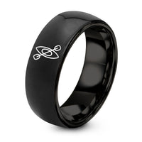 Anniversary Pottery Gifts for Her – black tungsten whitewater kayak paddle ring