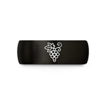 wedding band for her – black & rose gold tungsten grape vine wedding band