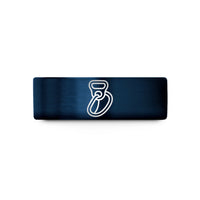 unique men's anniversary ring – black & blue tungsten belay device rope wedding band