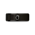 tungsten wedding band him – black tungsten oil jar wedding band