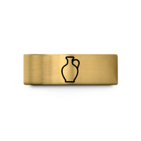 tungsten wedding band him – gold tungsten oil jar wedding band