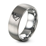 Anniversary Ring for Women – gray tungsten quail ring