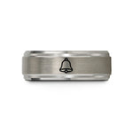 his and hers ring – silver tungsten bell wedding band