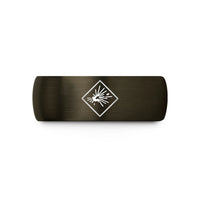 unique anniversary gifts – gunmetal & black tungsten ghs explosive wedding band
