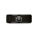matching bands for couples – black tungsten toolbox wedding band