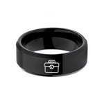 tungsten band for couples – black tungsten toolbox wedding band