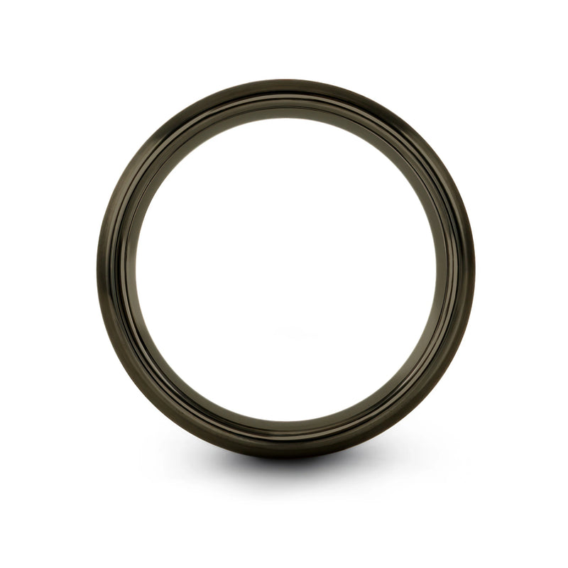 Celtic Knot Triquetra – Tungsten Wedding Band, 8 mm, Gunmetal, Grey Comfort-Fit Unisex