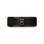 tungsten mens wedding ring – black tungsten jigger wedding band
