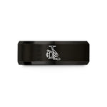 men's tungsten wedding band – black tungsten spinning reel wedding band