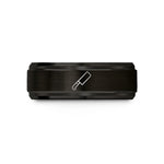 women's tungsten ring – black tungsten nakiri knife wedding band