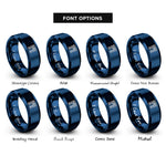 font options for inside engraving on blue arc de triomphe rings