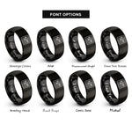 font options for inside engraving on black audio mixer faders rings