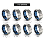 font options for inside engraving on blue & gray back squat rings