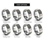 font options for inside engraving on grey barline double rings