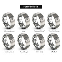 font options for inside engraving on grey bass headstock rings