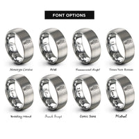 font options for inside engraving on gray bass headstock rings