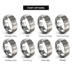 font options for inside engraving on grey bass headstock rings