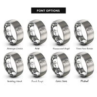 font options for inside engraving on grey bass headstock rings