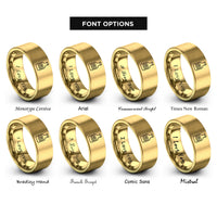 font options for inside engraving on gold bbq sauce bottle rings