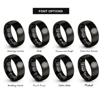 font options for inside engraving on black beadlock wheel rings