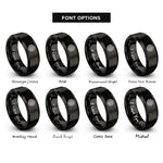 font options for inside engraving on black beadlock wheel rings