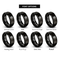 font options for inside engraving on black beadlock wheel rings