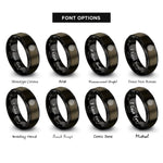 font options for inside engraving on gunmetal & black beadlock wheel rings