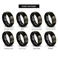 font options for inside engraving on gunmetal & black beadlock wheel rings