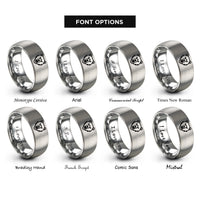 font options for inside engraving on grey bear berserker rings
