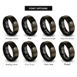 font options for inside engraving on gunmetal & black bear berserker rings