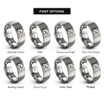 font options for inside engraving on gray bear rings