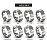 font options for inside engraving on gray bell buoy rings