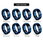 font options for inside engraving on blue bench power supply rings