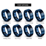 font options for inside engraving on blue bench power supply rings