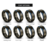 font options for inside engraving on gunmetal & blue bench power supply rings