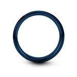 engraved rings for him – ctrl key engraving on gunmetal & blue tungsten wedding band