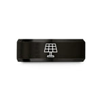 personalized presents for him – black tungsten solar panel wedding band