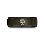 personalized presents for him – gunmetal & black tungsten solar panel wedding band