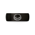 birthday presents for mom – black tungsten bottle cap wedding band