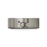tungsten rings for men – blue & gray tungsten serotonin molecule wedding band