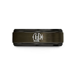 special birthday ideas her – gunmetal & black tungsten bench vise wedding band