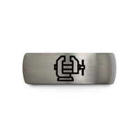 special birthday ideas her – gunmetal & grey tungsten bench vise wedding band