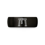 best presents for her – black tungsten gantry crane wedding band