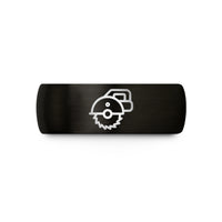 thoughtful presents for friends – black tungsten circular saw wedding band