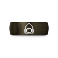 holiday presents for pals – gunmetal & black tungsten backpack wedding band
